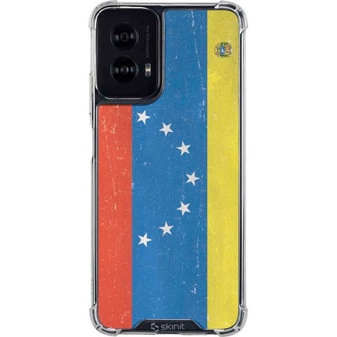 Venezuela Flag Distressed Moto G Power 5G (2024) Clear Case